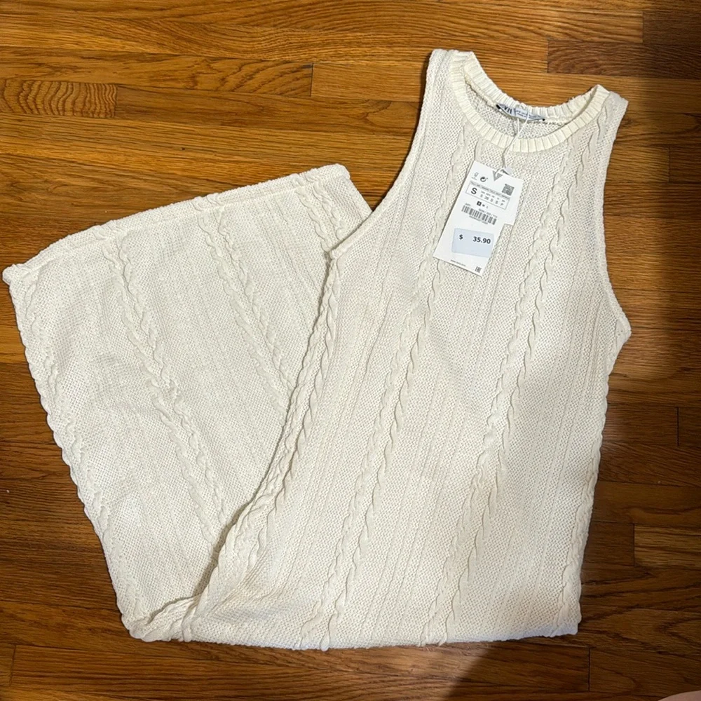 (NWT) ZARA - WOMEN’S CABLE KNIT DRESS - SIZE SMALL - Picture 3 of 7